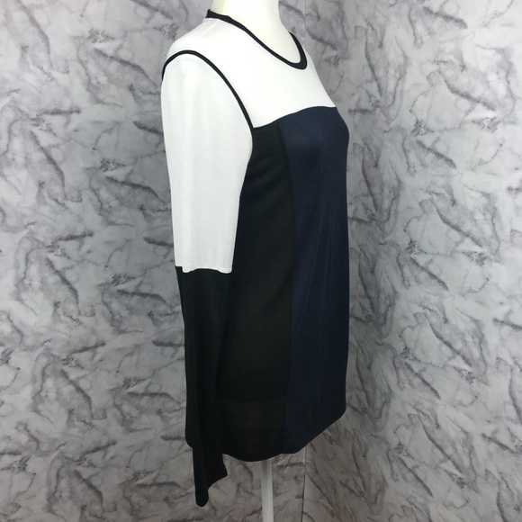 Vince Color-block Long Sleeve Top - Picture 3 of 8